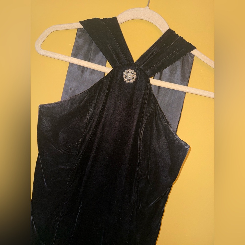 Jessica Howard Black Velvet Dress - Picture 4 of 7